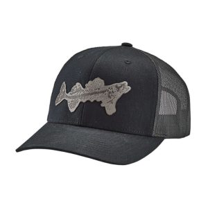 Strikers Brands Fossil Fish Patch Trucker Cap Black