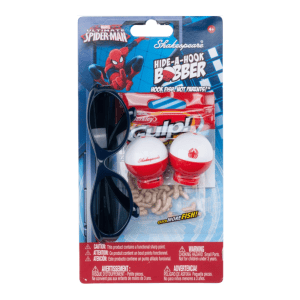 Berkley Hide-A-Hook Safety Bobbers and Hooks with Glasses Spider-Man