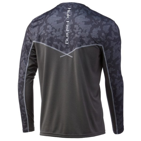 HUK Icon X Running Lakes Long Sleeve Shirt Volcanic Ash