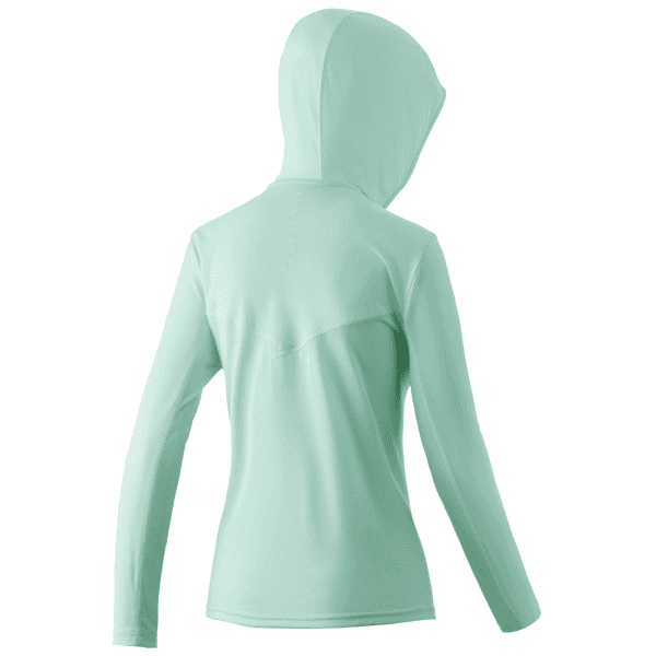 Huk Women's Icon X Long Sleeve Fishing Hoodie - Beach Glass