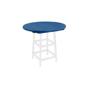 CR Plastics 40 in Round Table Top Blue