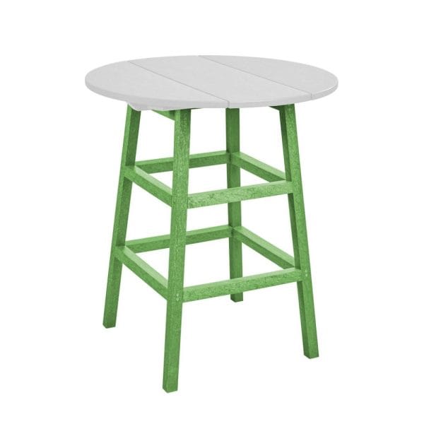CR Plastics Counter Height Table Legs Kiwi Green