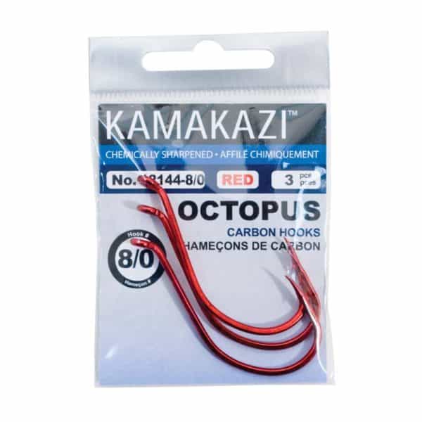 Kamakazi Red Octopus Hooks