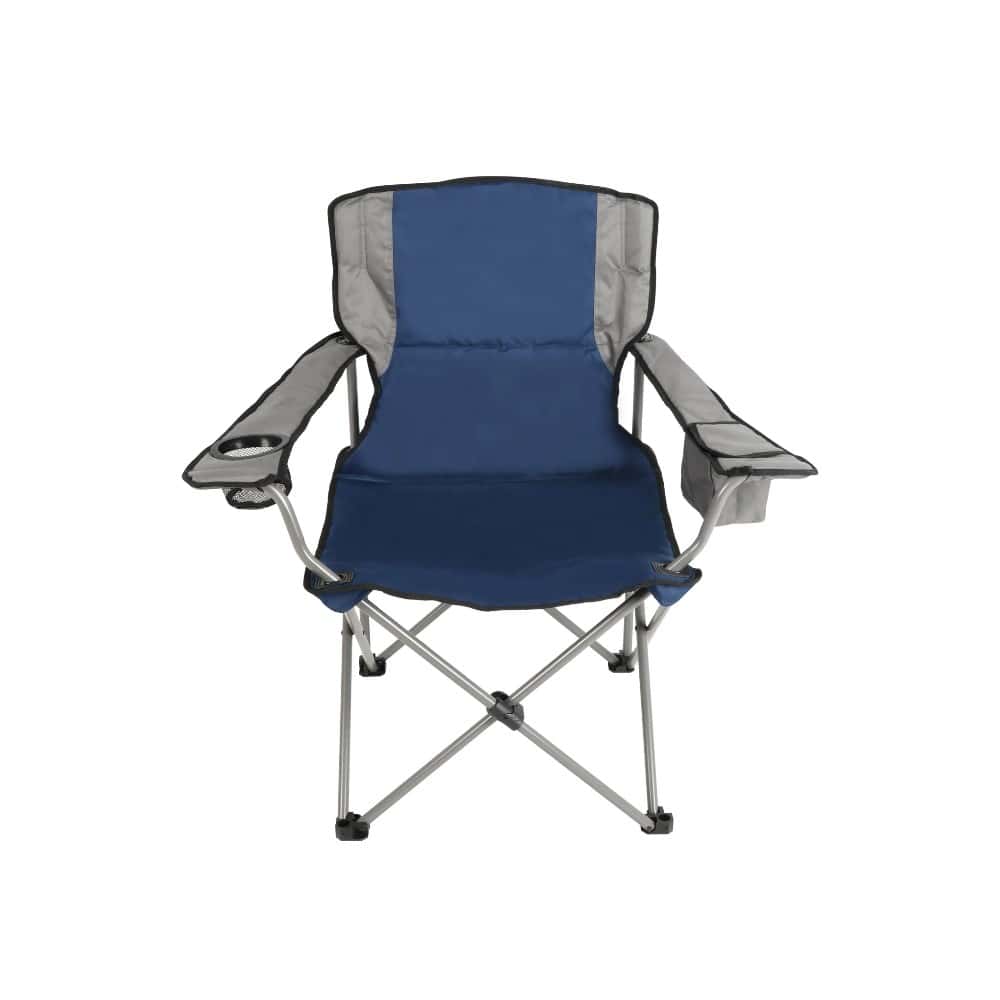 Blue Dog Canadian Shield Oversized Camp Chair Blue/Grey