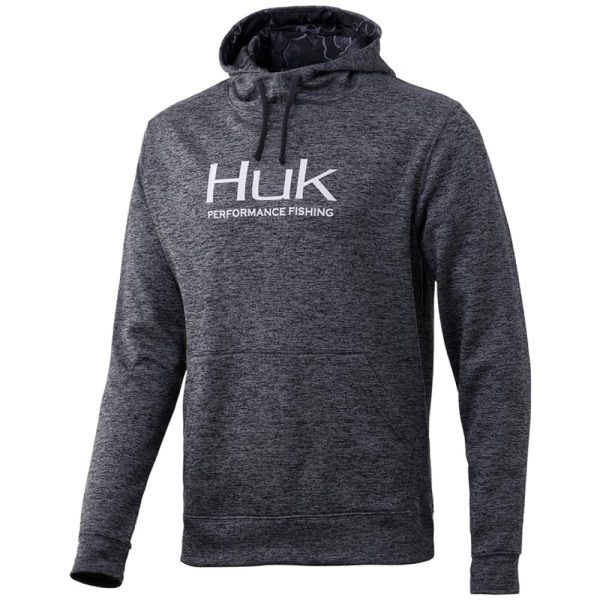 HUK Mens Fin Water and Wind Resistant Performance Hoodie