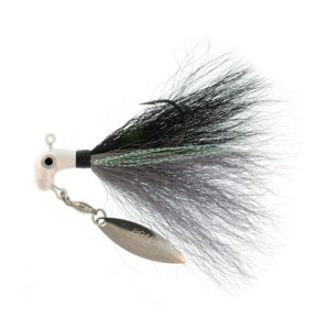 Road Runner Bucktail Pro Pearl/Gray Throat/Black/Gray