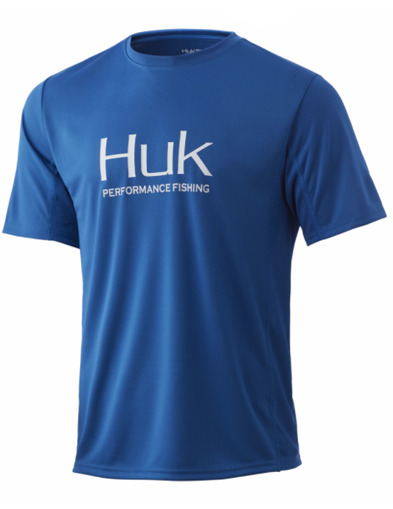 huk performance fishing icon ss tops short sleeve mens huk blue