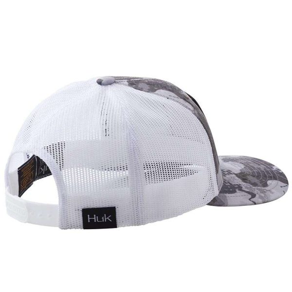 HUK HUK'D UP LOW PRO REFRACTION TRUCKER HAT - STORM