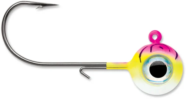 NME Neon Moon Eye Jig - Pink Fire UV, 3/4 oz