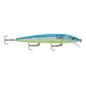 Rapala Husky Glass Blue Minnow 3 hooks