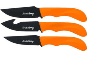 3 Fixed Knife Set - 3.25 in, Stainless Steel, Orange Henry