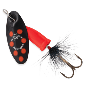 Blue Fox Vibrax Bullet Fly - Black Flo Red Black