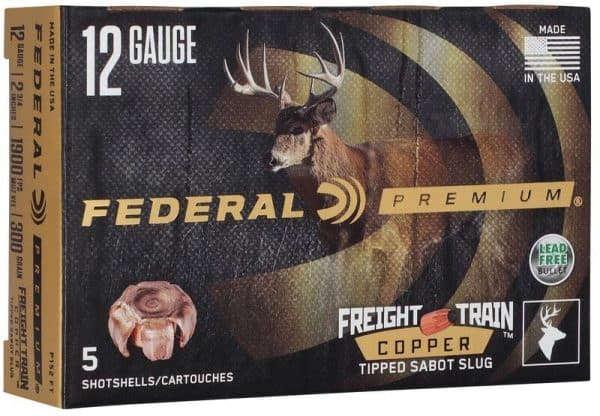 Freight Train Copper Sabot Slug - 12 Gauge, 300 Grain, 2-3/4" Federal P152 FT