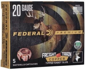 Freight Train Copper Sabot Slug - 20 Gauge. 275 Grain, 3" Federal P209 FT