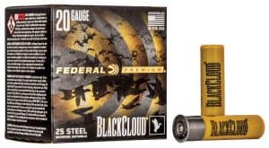 Black Cloud FS Steel 20 Gauge 2 Shot Size Federal PWBX209 2