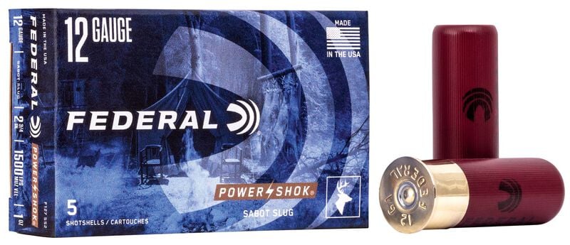 Power-Shok Sabot Slug -12 Gauge, 438 Grain Federal F127 SS2 F127-SS2