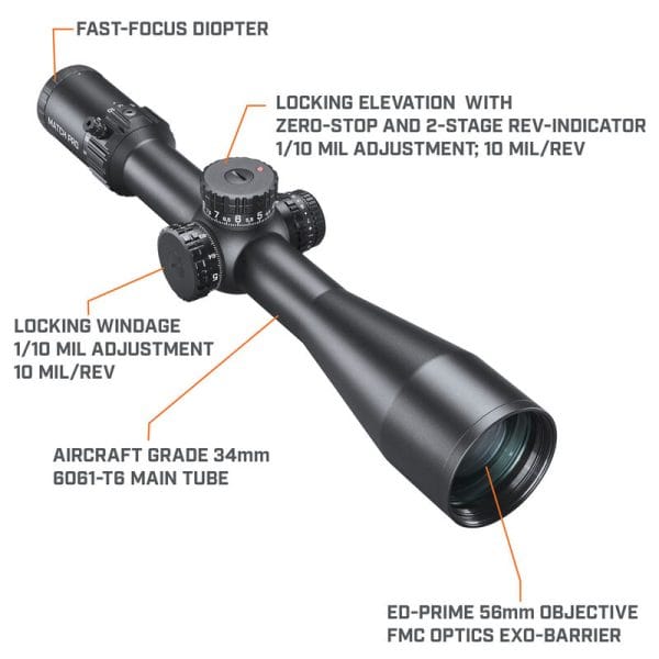 Match Pro ED 5-30x56 Riflescope - Illuminated DM2 Reticle - Image 2