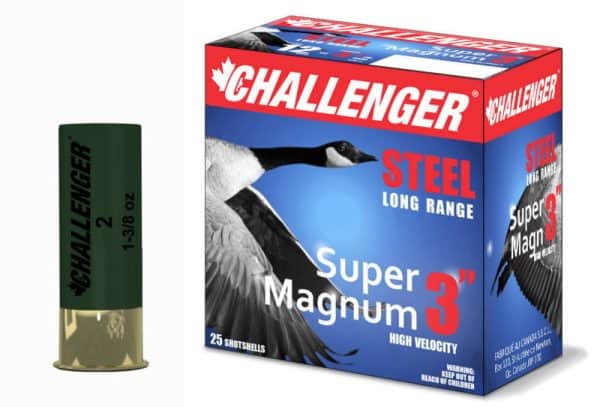 Super Magnum - 12 ga, 3", 1 1/4 oz, #3, Steel challenger SH12SM2-3