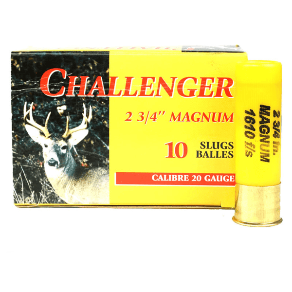 Magnum Slug - 20GA, 2-3/4", Magnum Slug CHALLENGER CH20SLUGS