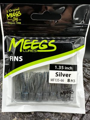 Meegs Fins - 1.35", Silver MFS LURES MFSMFSL10