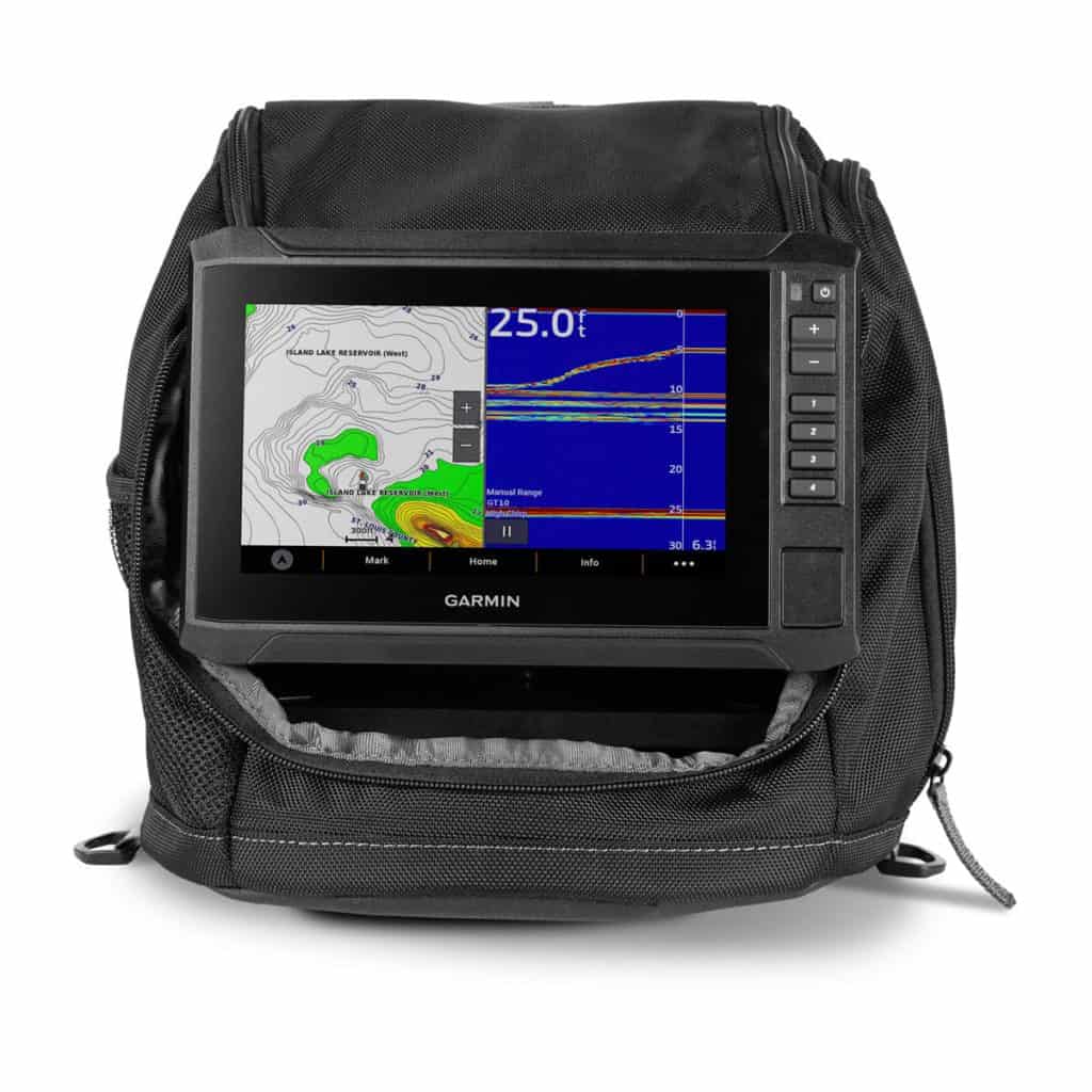 ECHOMAP™ UHD2 7" Ice Fishing Bundle - UHD2 73 sv, GT10HN-IF Transducer Garmin 020-00200-32