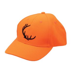 Blaze Orange Kids Safety Hunting Cap Backwoods Antler