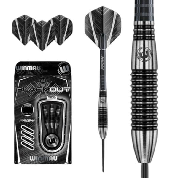 90% Blackout Darts - 24g Torpedo Winmau 71824