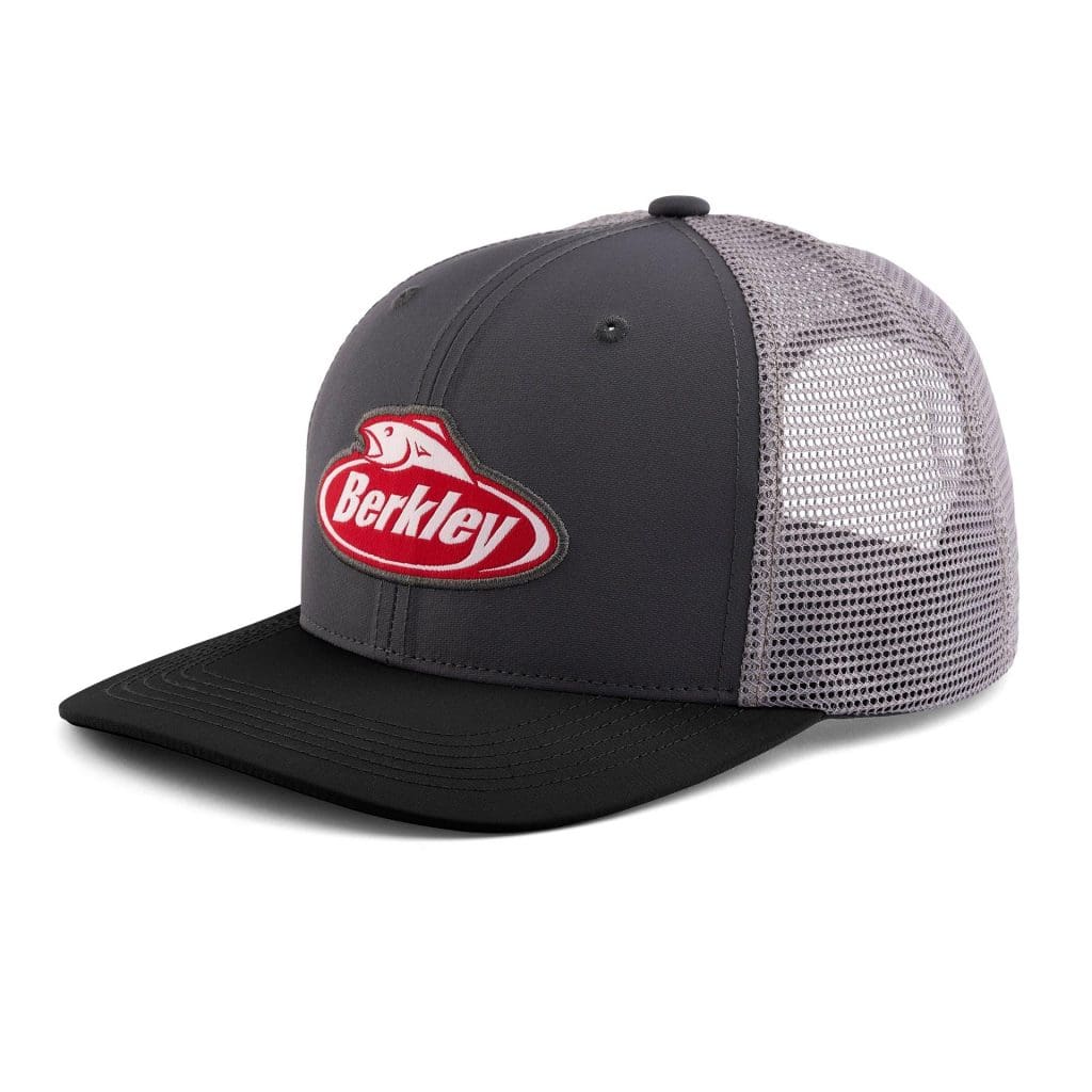 Berkley Performance Logo Trucker Hat Charcoal Grey