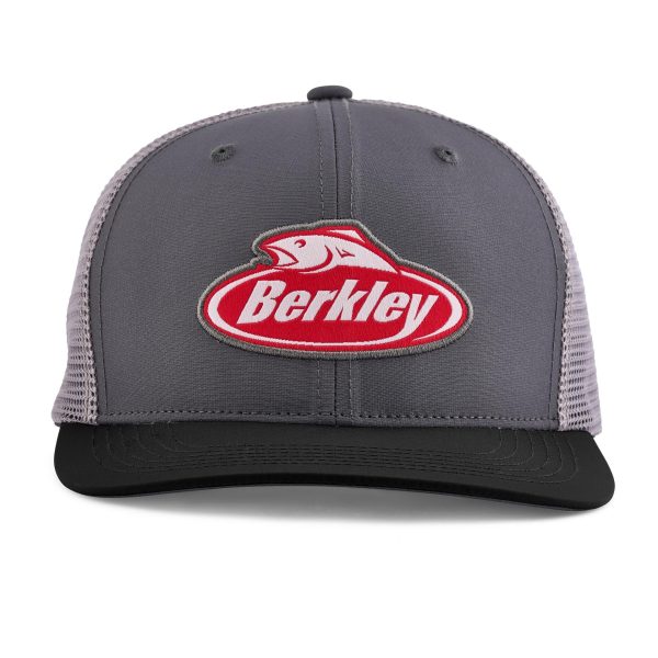 Berkley Performance Logo Trucker Hat Charcoal Grey1