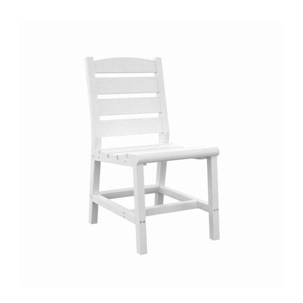 CR Plastics Napa Dining Side Chair White