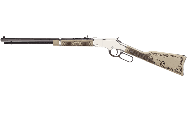 The American Eagle Rimfire Lever Action Rifle - 22 S/L/LR, 20", Walnut / Nickel - Image 3