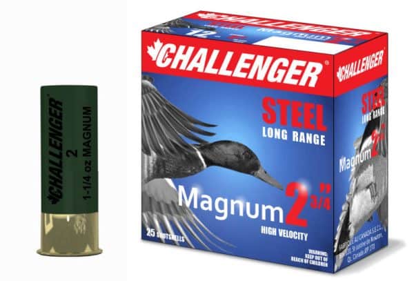 Magnum - 12 ga, 2 3:4, 1 1:4 oz, #2, Steel Challenger