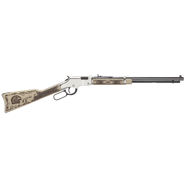 The American Eagle Rimfire Lever Action Rifle - 22 S/L/LR, 20", Walnut / Nickel