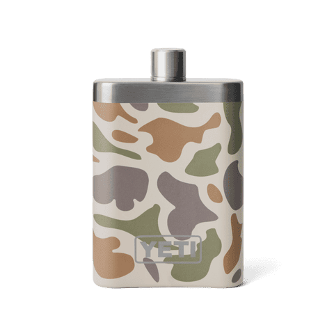 Yeti Rambler Flask Tan Camo Front