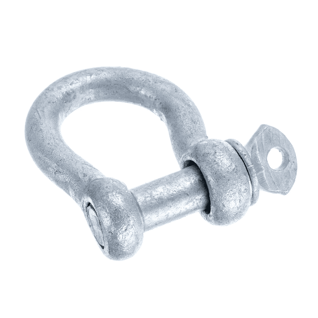 Anchor Shackle - 3/8in, Galvanized, 2 Pack 5 A 3/8-inch galvanized anchor shackle with a threaded pin, ideal for rigging and lifting applications; sold as a 2-pack (SEA CHOICE 6).