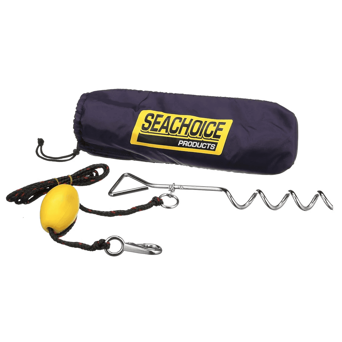 PWC Screw Anchor System - 10ft. Anchor Line, Float, Clip & Storage Bag 1 A SEA CHOICE PWC Screw Anchor System includes a screw anchor, a 10ft. anchor line with float and clip, and a storage bag.