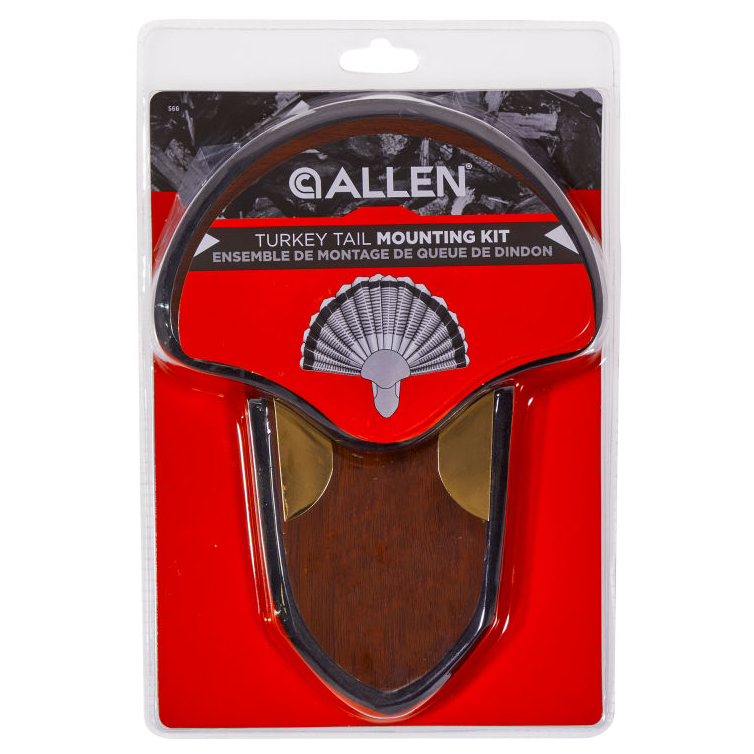 Hunting Turkey Tail Fan Mounting Kit - Wood 1 Hunting Turkey Tail Fan Mounting Kit - Wood Allen Hunting